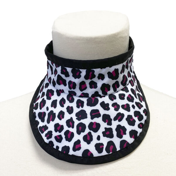 220 Thyroid Shield Pink Leopard front view