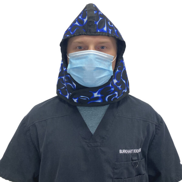 503 Lead Hoodie, Blue Flame, Person Front view