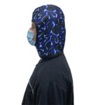 503 Lead Hoodie, Blue Flame, Person Side view